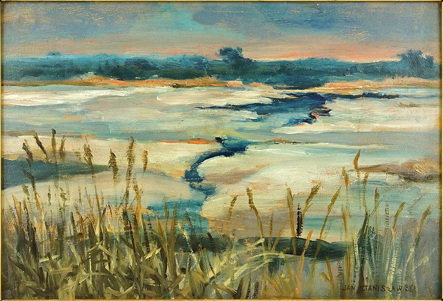 Jan Stanislawski (Polish, 1860-1907) Winter Landscape. (1 of 10)