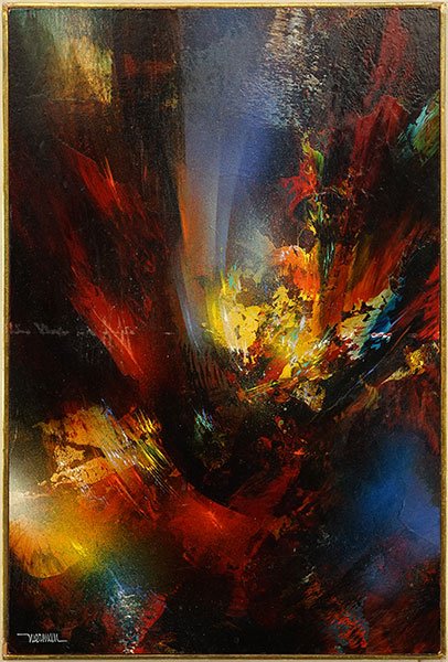 Leonardo Nierman (Mexican, B. 1932) Springtime. (1 of 2)