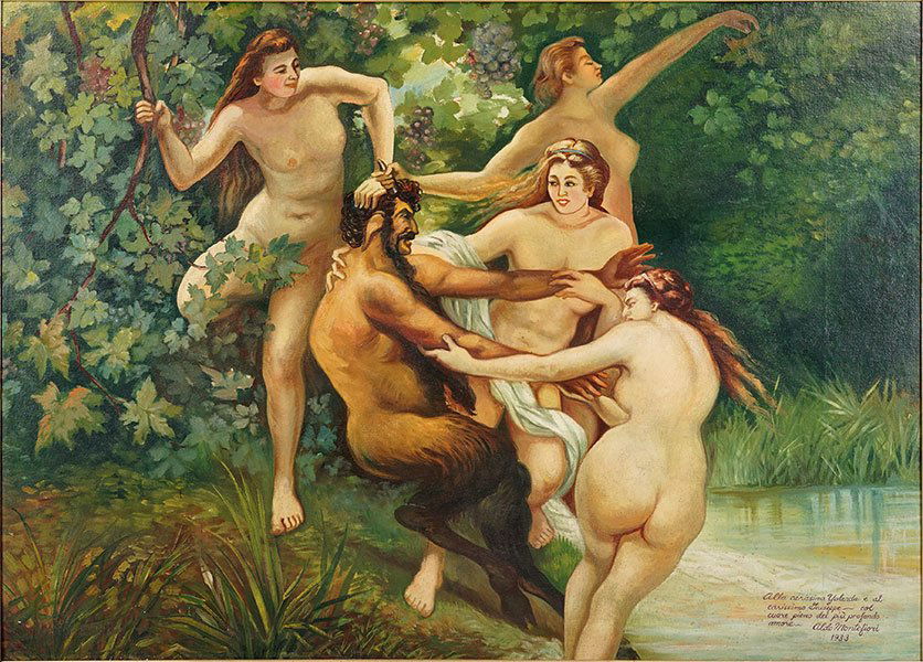 Aldo Montefiori (Italian, 20th Century) Nymphs and a (1 of 2)