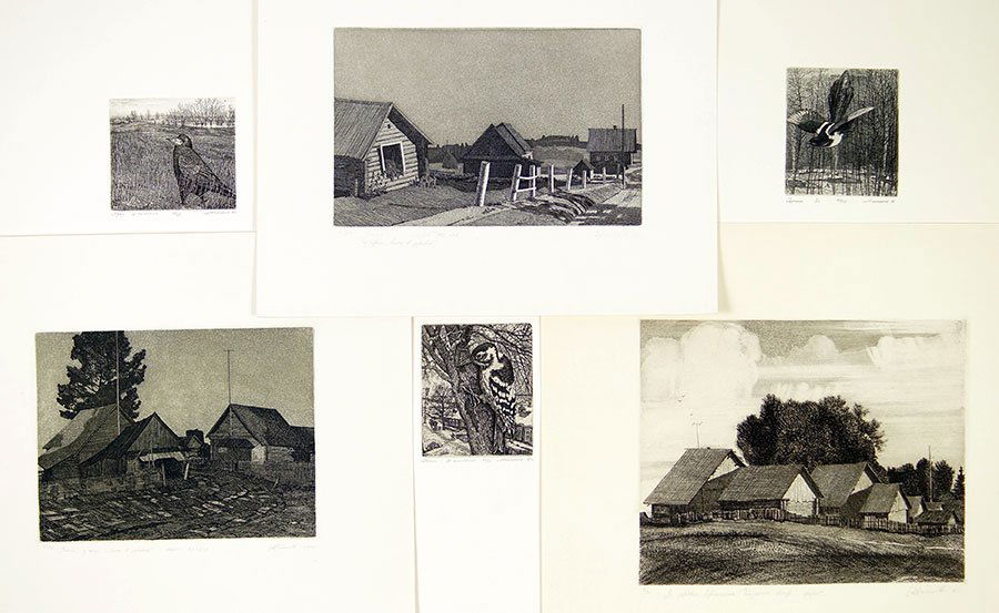 Stanislav Nikireyev (Russian, 20th Century) Three Bird (1 of 1)