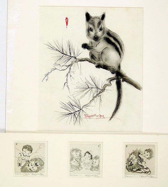 Margaret Ann Gaug (American, 1909-1994) Three Etchings. (1 of 1)