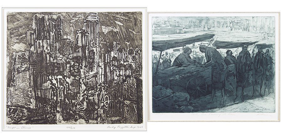 Harold Altman (1924-2003) Cart, Rue Faubourg St. Denis. (1 of 1)