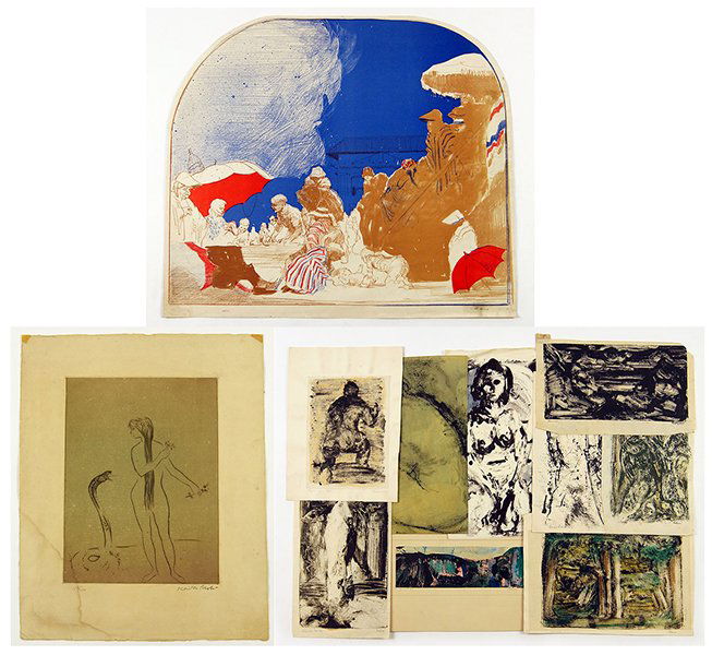A Collection of 20th Century Works on Paper. (1 of 4)