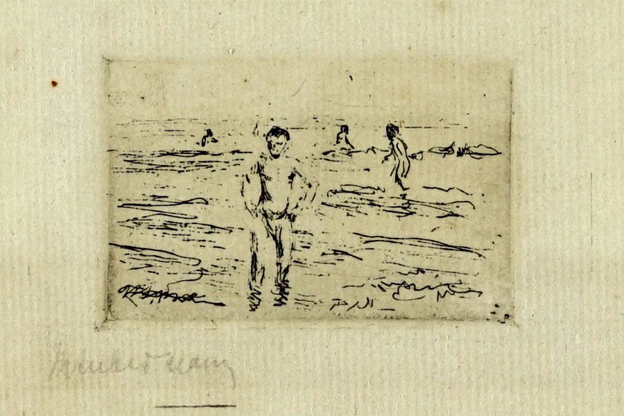 Max Liebermann (German, 1847-1935) Bathers. (1 of 2)