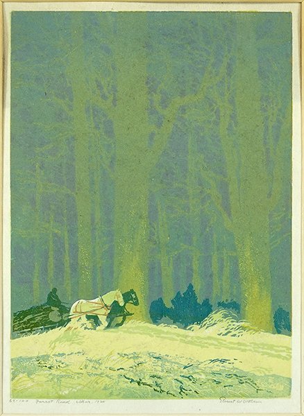 Ernest W. Watson (American, 1884-1969) Forest Road. (1 of 1)