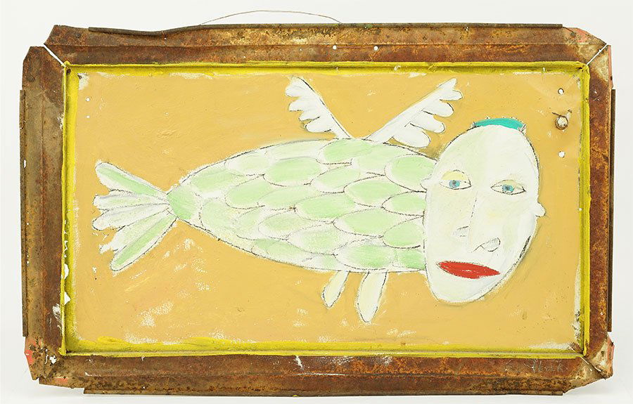 Artist Unknown (Contemporary) The Winged Fish. (1 of 1)