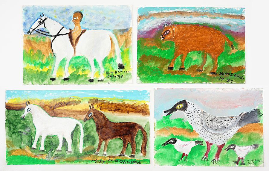 William Dawson (American, 1901-1990) Four Oil Pantings. (1 of 1)