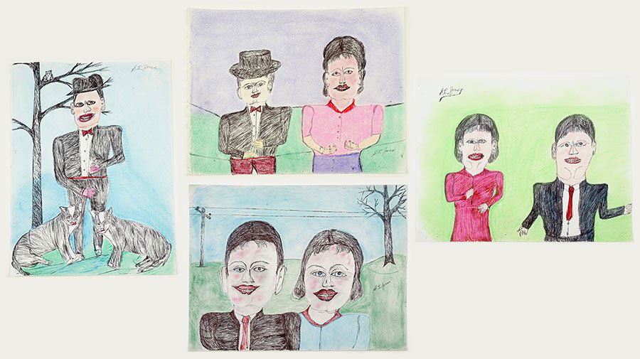 Shields Landon Jones (American, 1901-1997) Man with Two (1 of 1)