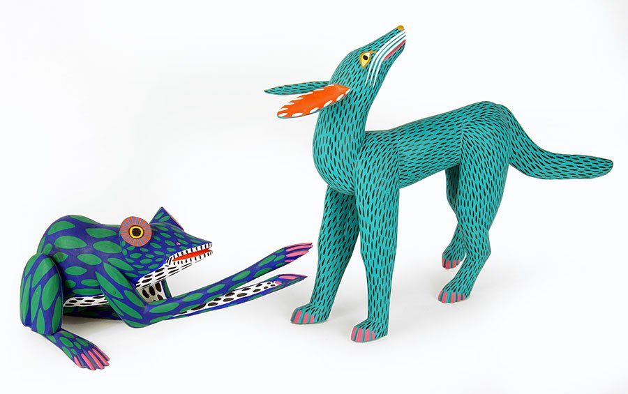 Two Manuel Jimenez Mexican Folk Art Figures. (1 of 1)