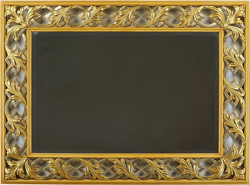 An Italian Contemporary Gold Mirror. (1 of 1)