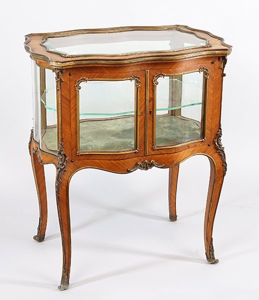 A Louis XVI Style Vitrine Cabinet. (1 of 1)