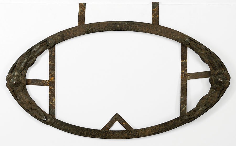 An Elliptical Form Wrought Iron Frame. (1 of 1)