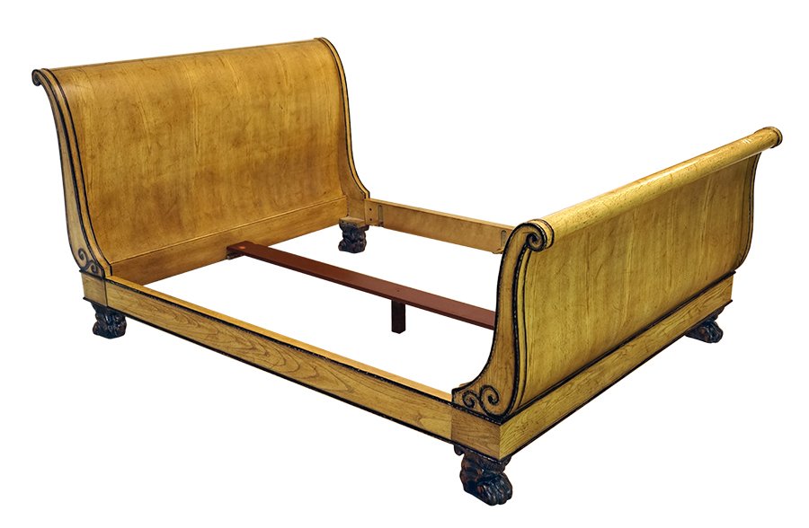 An Empire Style Sleigh Bed. (1 of 1)