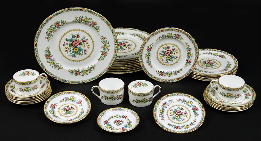 A Coalport Porcelain Partial Dinner Service. (1 of 1)