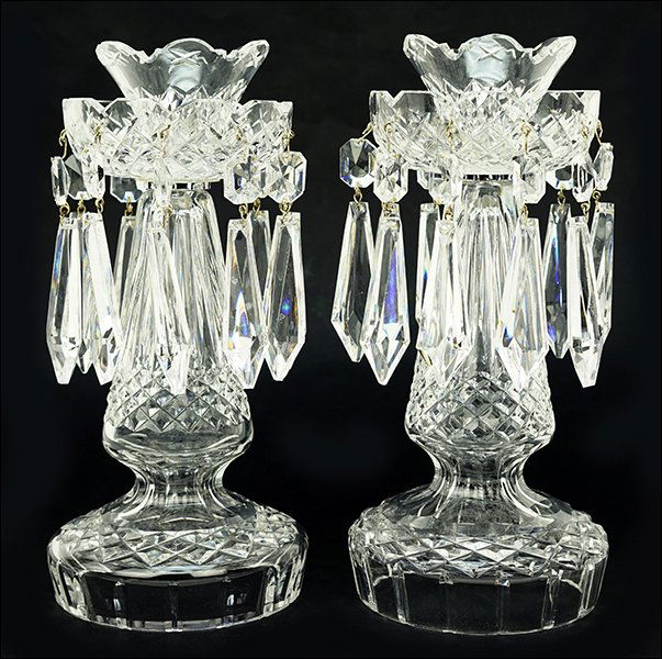 A Pair of Waterford Crystal Candlesticks. (1 of 1)