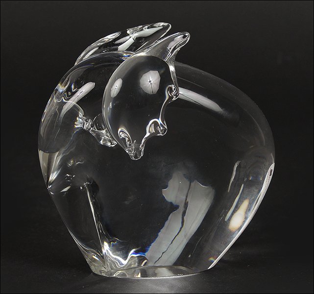 A Steuben Crystal Elephant. (1 of 1)