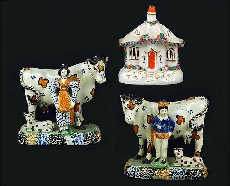 Two 19th Century Pratt Ware Figures. (1 of 9)