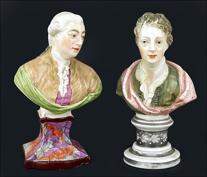 Two Staffordshire Busts. (1 of 1)