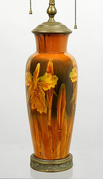 A Rookwood Pottery Lamp. (1 of 3)