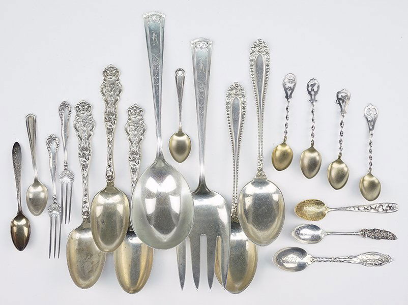 A Collection of Sterling Silver Flatware. (1 of 1)