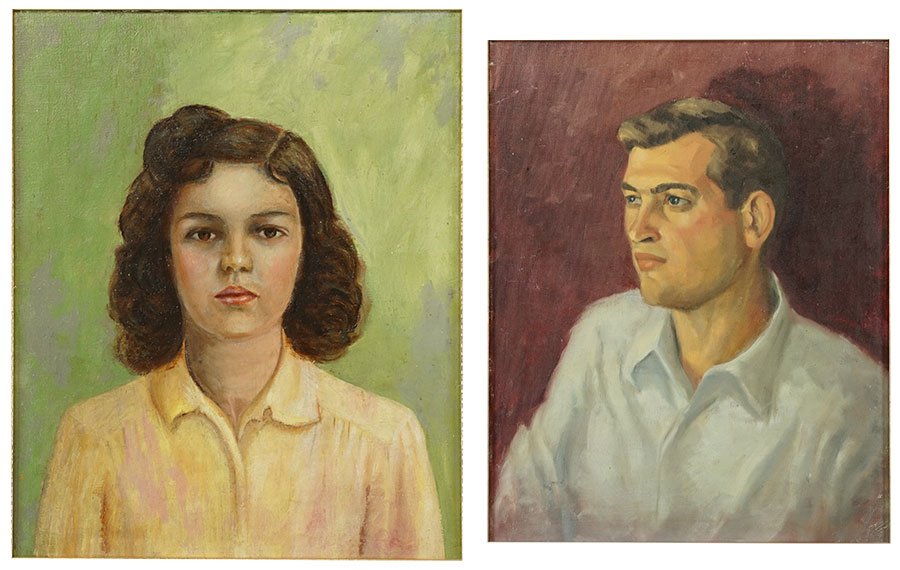 Artist Unknown (20th Century) Two Portraits. (1 of 1)