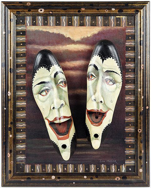 Jan Miller (American, 20th Century) Two Faces. (1 of 1)