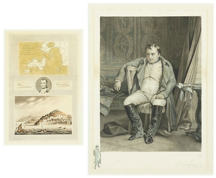 Two 19th Century Colored Engravings of Napoleon. (1 of 1)