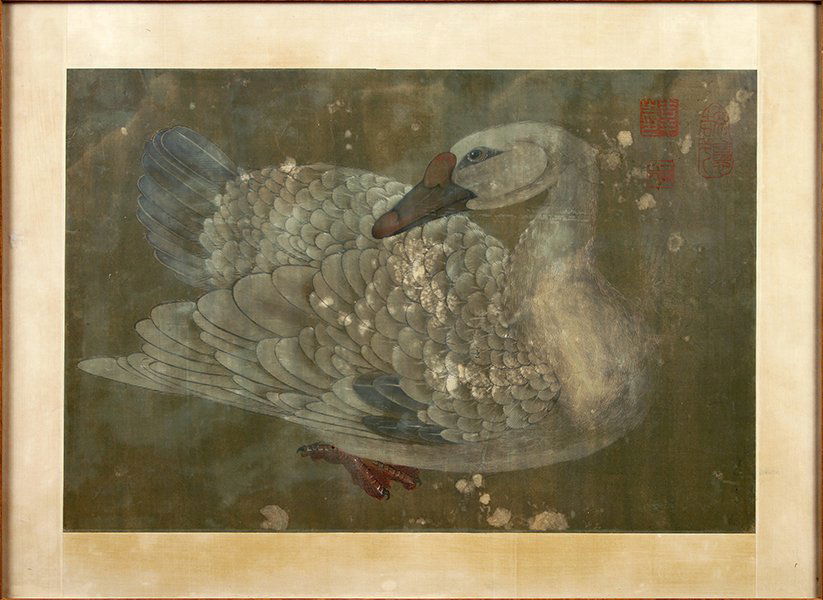 Artist Unknown (Chinese, 19th Century) Goose. (1 of 2)