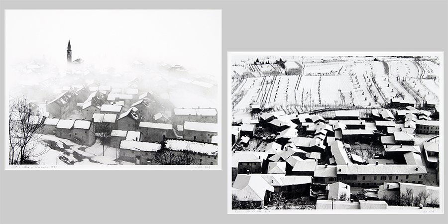 Elio Ciol (Italian, B.1929) Pinzano Sotto La Neve. (1 of 1)