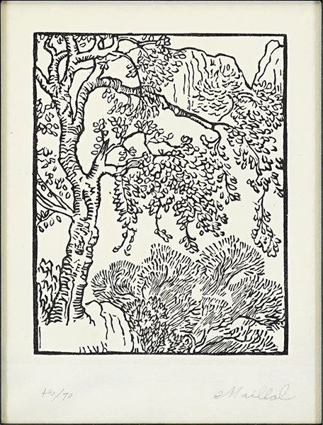 Aristide Maillol (French, 1861-1944) Landscape with (1 of 5)