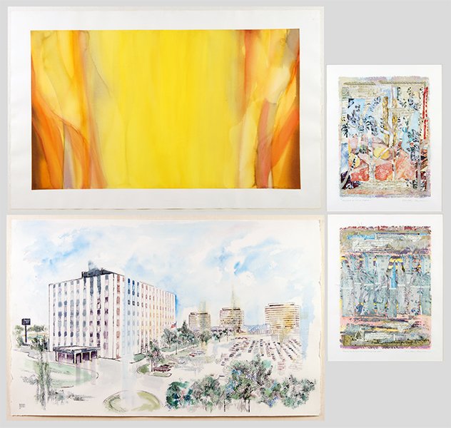 Daniele Desplan (French, 20th Century) Two Collages. (1 of 1)