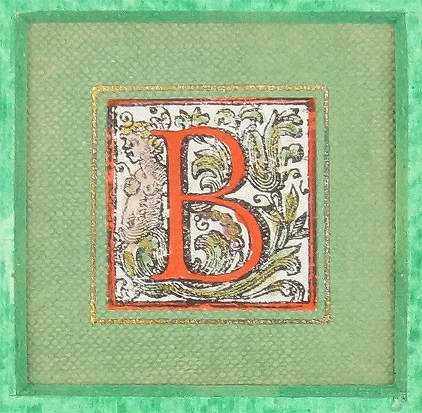 Artist Unknown (Italian, 17th Century) The Letter 'B'. (1 of 1)
