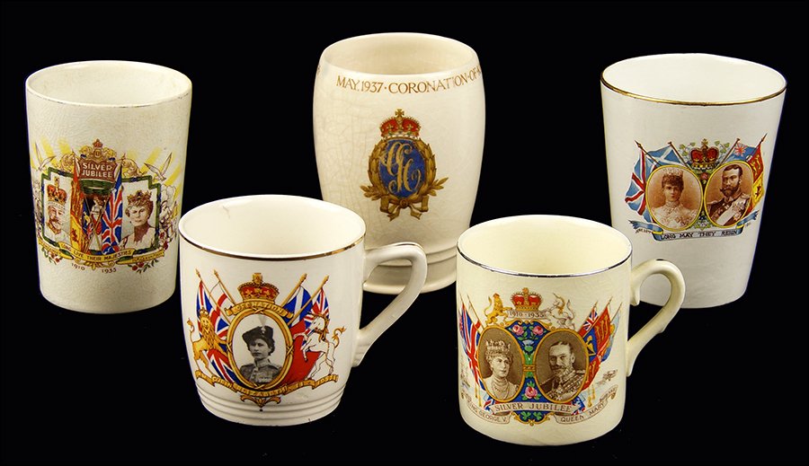 A Collection of English Commemorative Cups. (1 of 1)