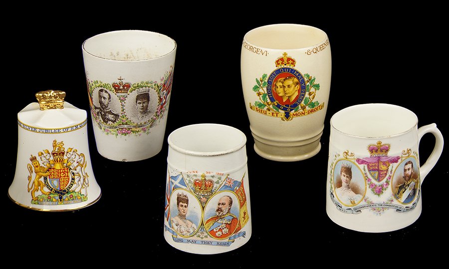 A Collection of English Commemorative Cups. (1 of 1)