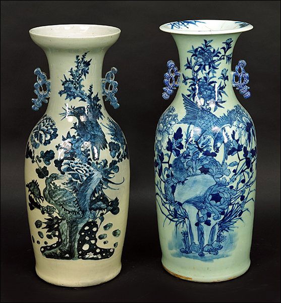 Two Late 19th Century Chinese Blue and White Porcelain (1 of 1)