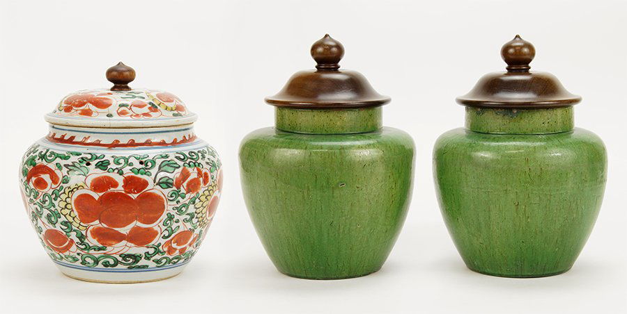 A Pair of 20th Century Tang Dynasty Style Green Glazed (1 of 9)