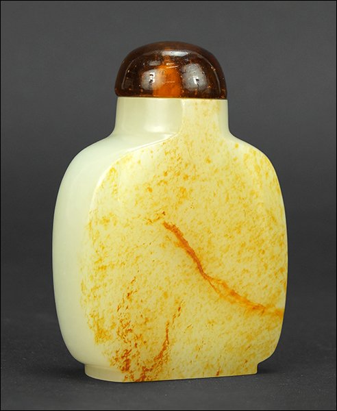A 19th Century Chinese Carved White and Russet Jade (1 of 5)