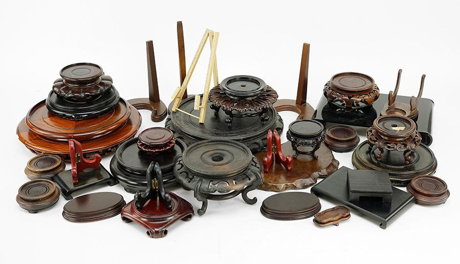 A Collection of Asian Stands and Pedestals. (1 of 1)