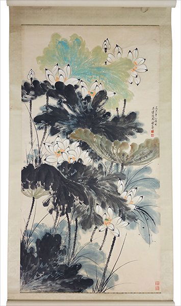 A Chinese Painted Scroll. (1 of 1)