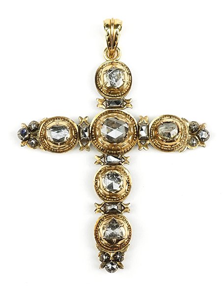 A Continental Diamond Cross Pendant. (1 of 5)