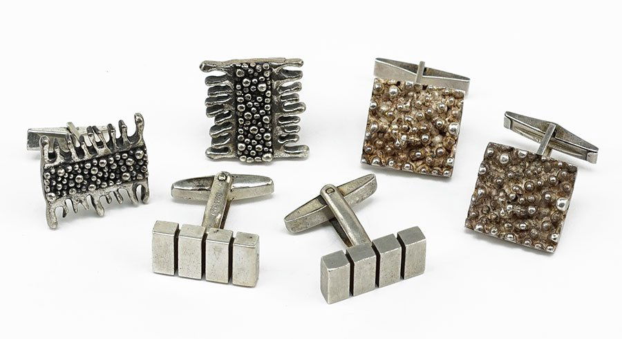 A Pair Of Harold Fithian Modernist Sterling Silver (1 of 1)