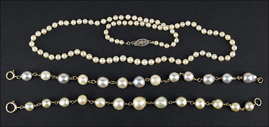 Two Baroque Pearl Bracelets. (1 of 1)