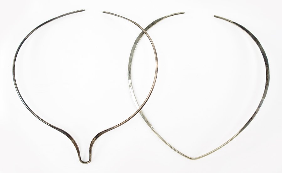 Two David Andersen Sterling Silver Collar Necklaces. (1 of 1)
