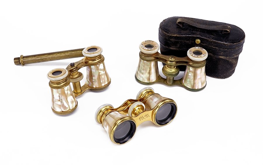 Three Pairs Of French Mother-Of-Pearl Opera Glasses. (1 of 1)