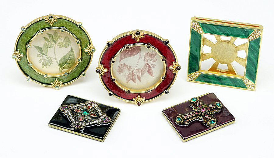 A Collection Of Five Jay Strongwater Enamel Picture (1 of 1)