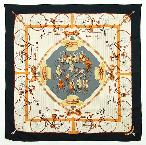 An Hermes 'Les Becanes' Silk Scarf. (1 of 1)