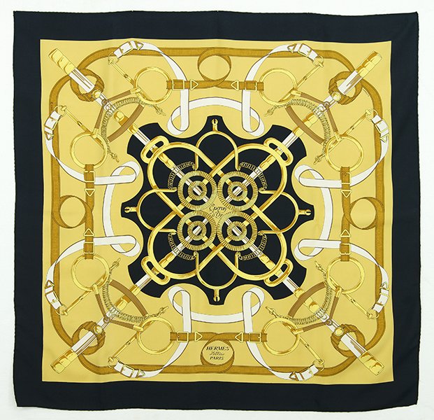 An Hermes Eperon D'Or Silk Scarf. (1 of 1)