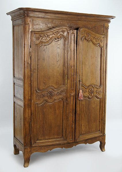 An 18th Century French Walnut Armoire. (1 of 2)