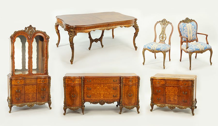 A French Rococo Style Dining Suite. (1 of 6)