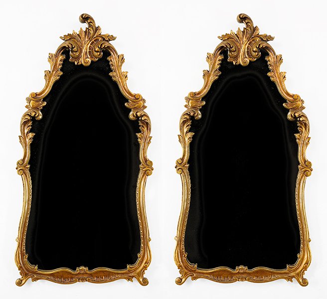 A Pair of Rococo Style Composite Mirrors. (1 of 1)